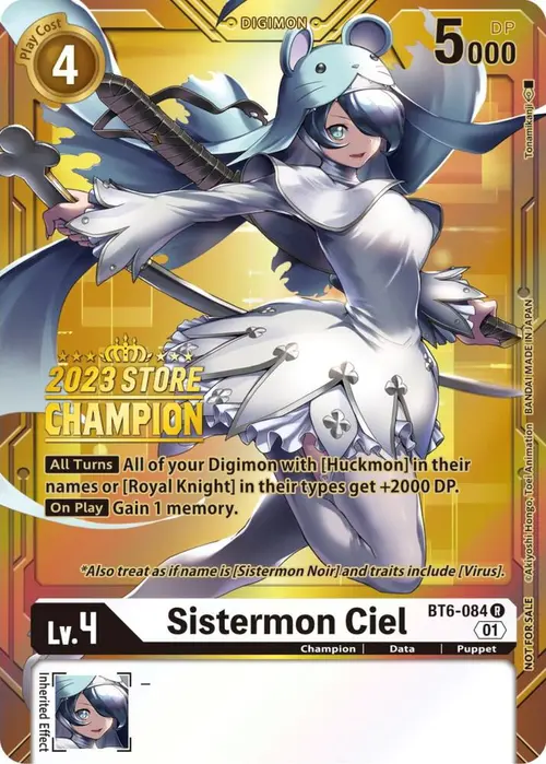 Sistermon Ciel (2023 Store Champion) card art