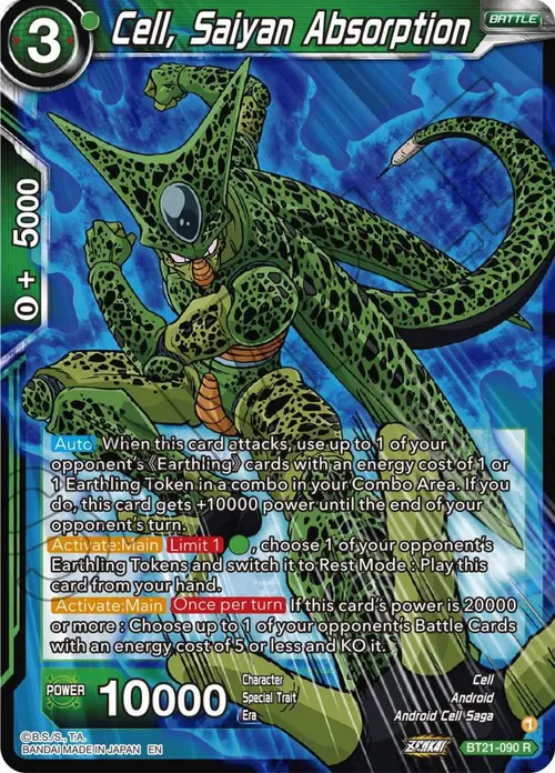 Cell, Saiyan Absorption card art