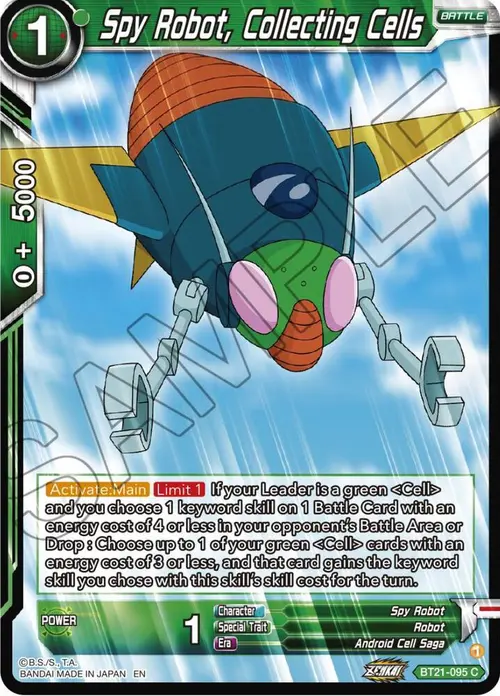 Spy Robot, Collecting Cells card art