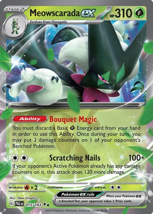 Meowscarada ex - 015/193 card art