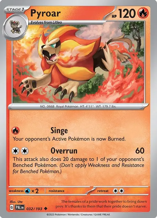 Pyroar - 032/193 card art