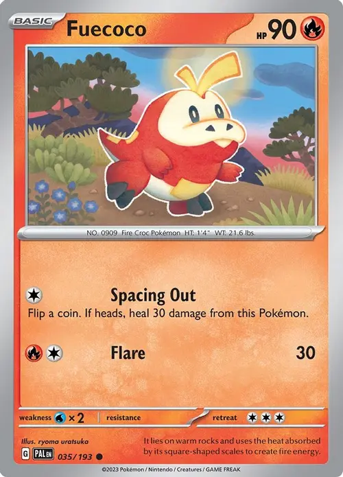 Fuecoco - 035/193 card art