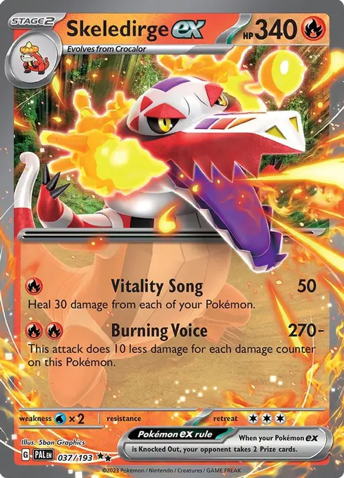 Skeledirge ex - 037/193 card art