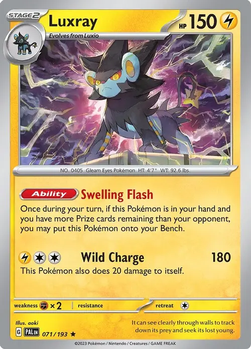 Luxray card art