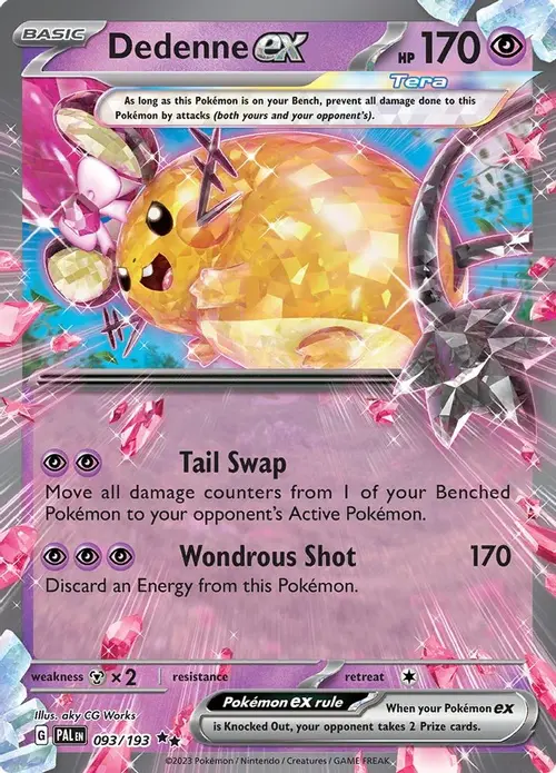 Dedenne ex - 093/193 card art