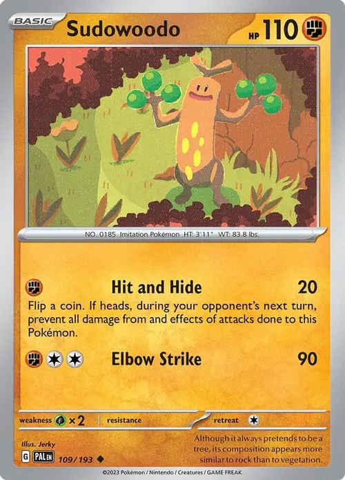 Sudowoodo card art
