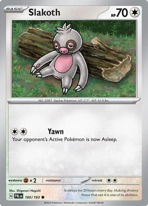 Slakoth card art