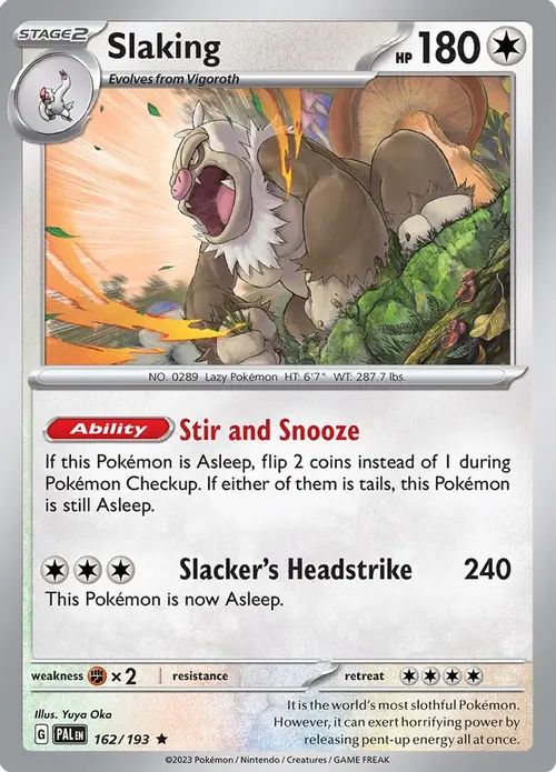 Slaking card art