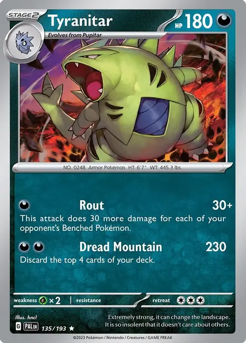 Tyranitar - 135/193 card art