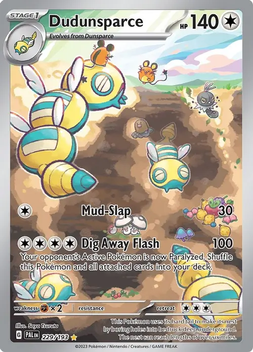 Dudunsparce - 229/193 card art