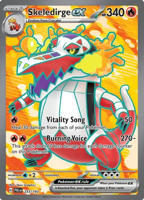 Skeledirge ex - 233/193 card art