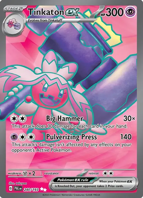 Tinkaton ex - 240/193 card art