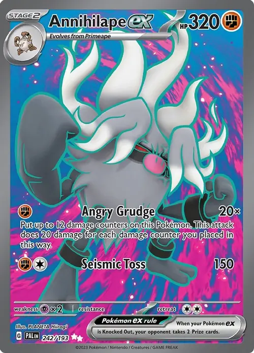 Annihilape ex - 242/193 card art