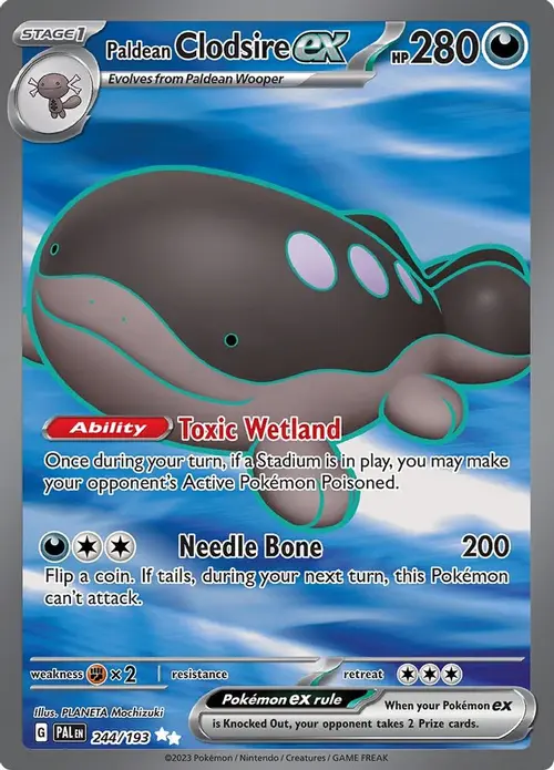Paldean Clodsire ex - 244/193 card art