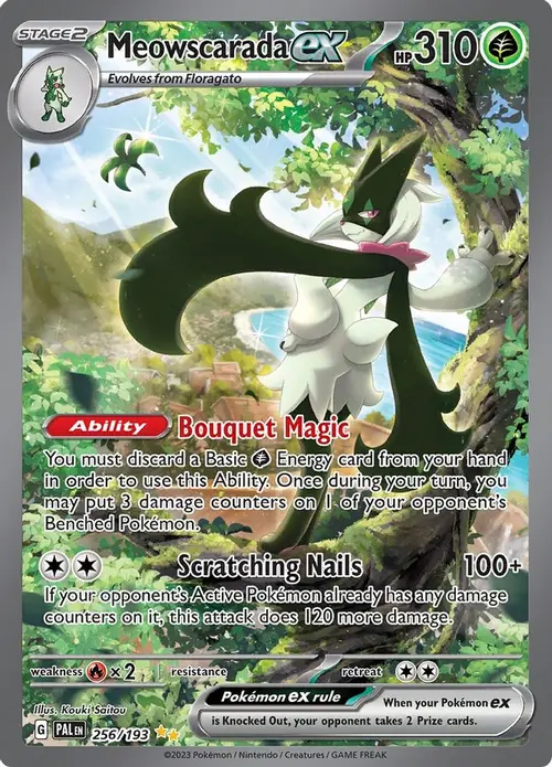 Meowscarada ex - 256/193 card art