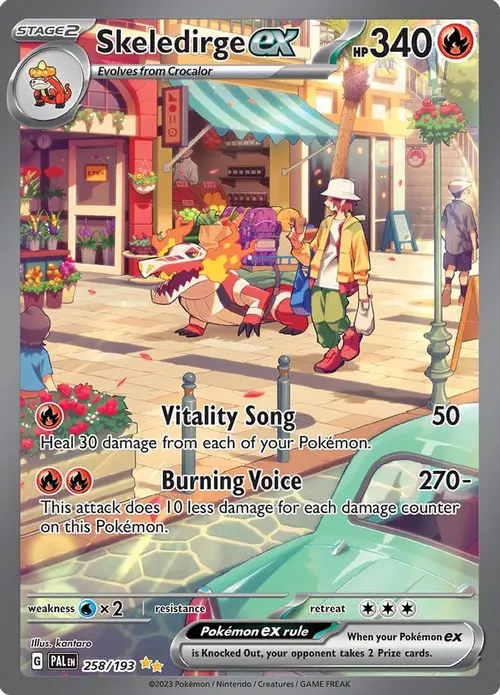 Skeledirge ex - 258/193 card art