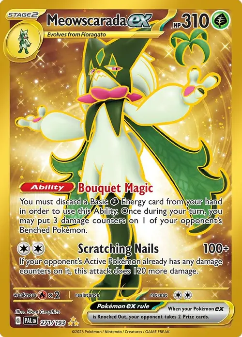 Meowscarada ex - 271/193 card art