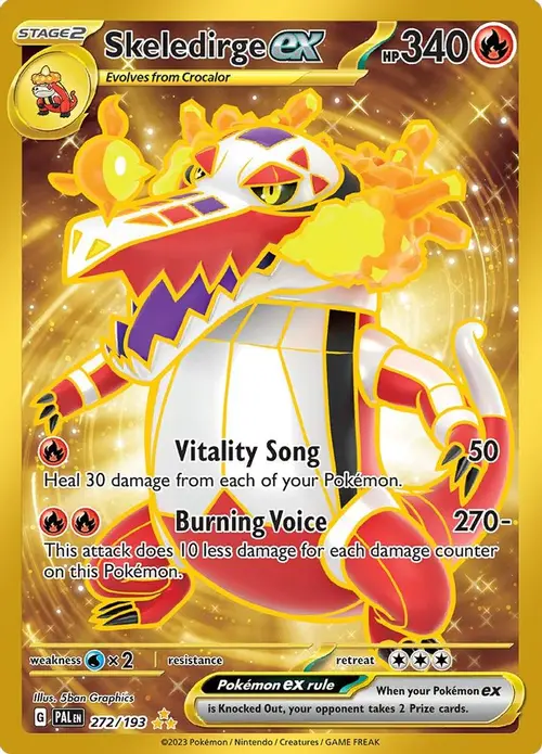 Skeledirge ex - 272/193 card art