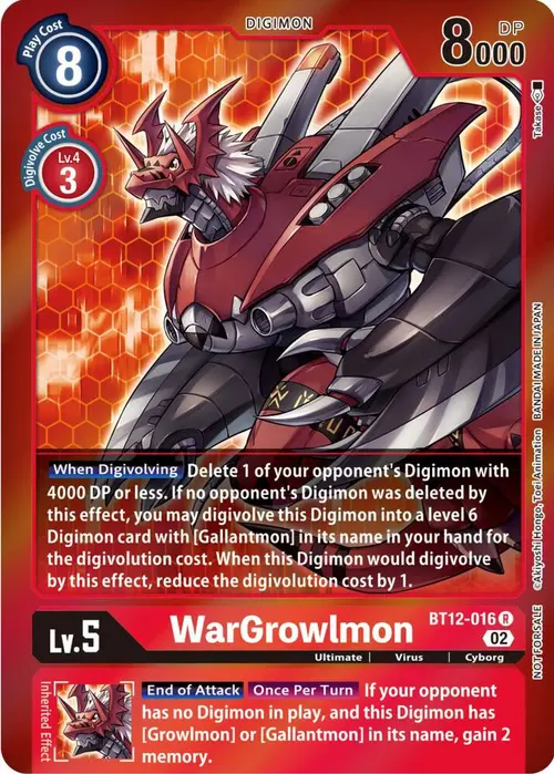 WarGrowlmon (Tamer Party -Special-) card art