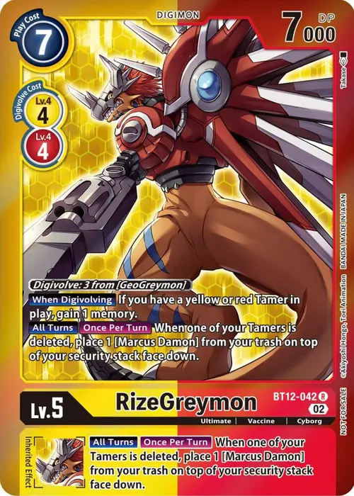 RizeGreymon (Tamer Party -Special-) card art