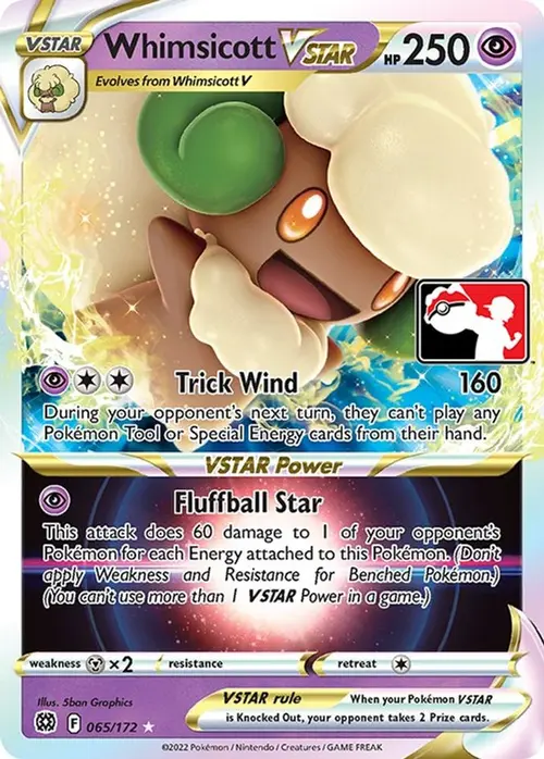 Whimsicott VSTAR - 065/172 card art