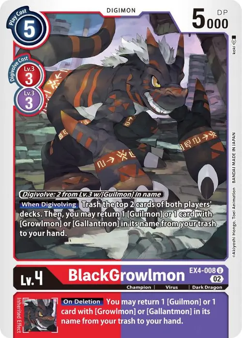 BlackGrowlmon card art