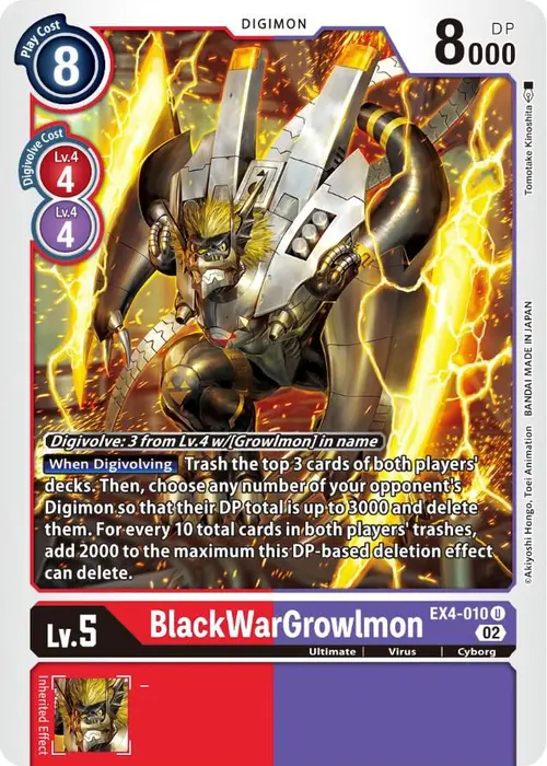 BlackWarGrowlmon card art