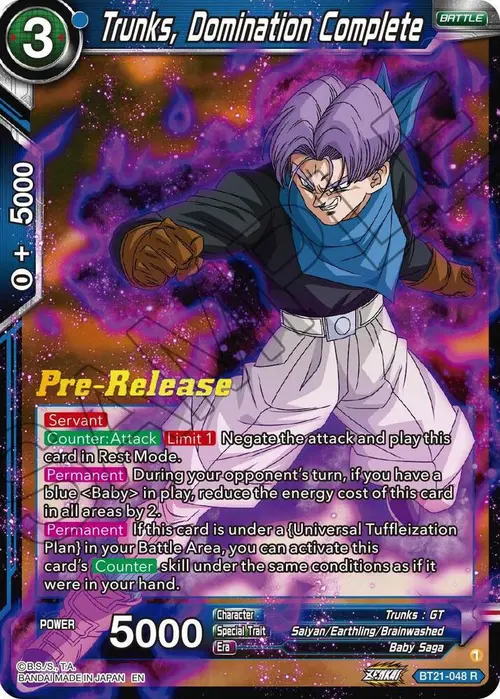 Trunks, Domination Complete card art