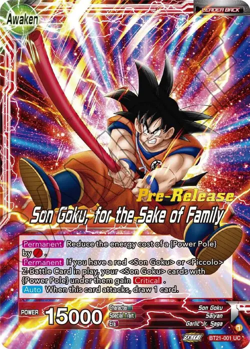 Son Goku // Son Goku, for the Sake of Family card art