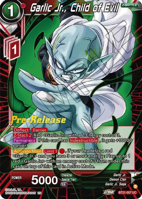 Garlic Jr., Child of Evil card art