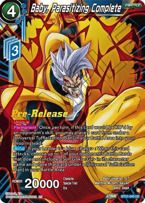 Baby, Parasitizing Complete card art