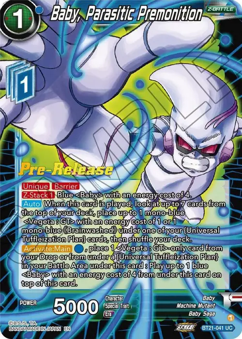 Baby, Parasitic Premonition card art