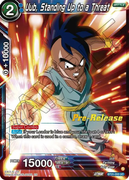 Uub, Standing Up to a Threat card art