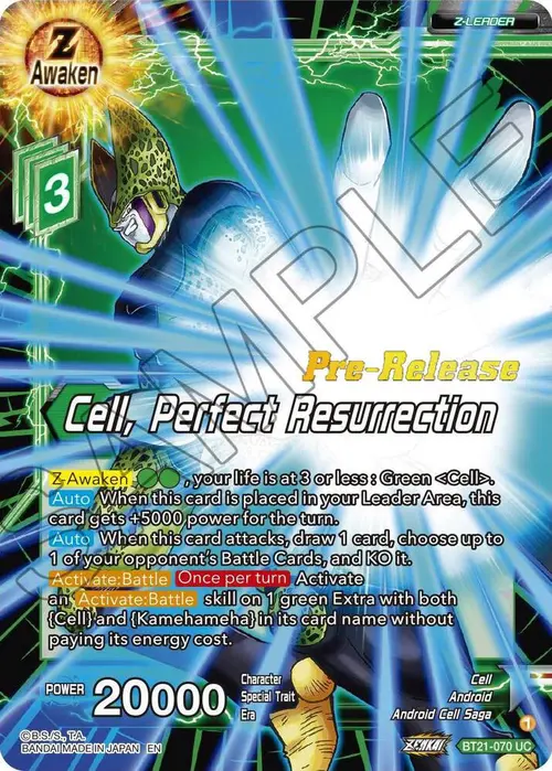 Cell, Perfect Resurrection card art
