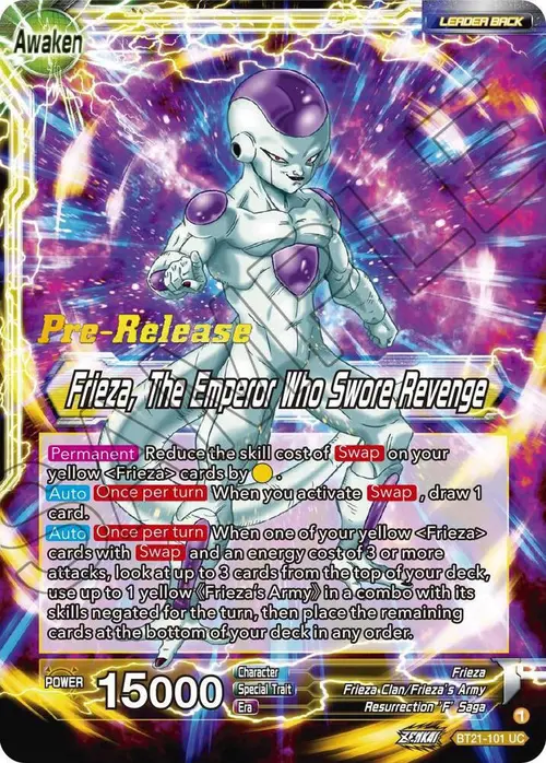 Frieza // Frieza, The Emperor Who Swore Revenge card art