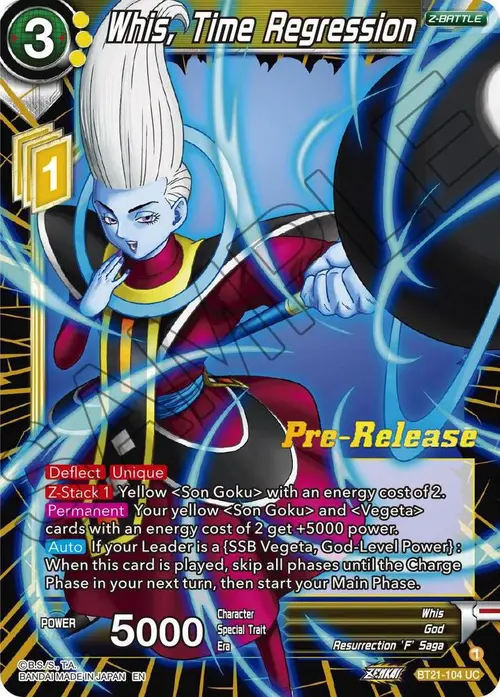 Whis, Time Regression card art