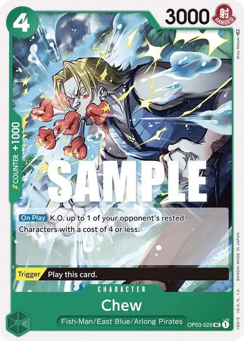 Chew card art