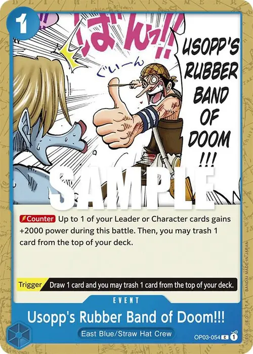 Usopp's Rubber Band of Doom!!! card art
