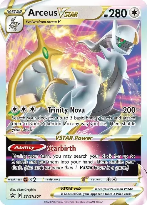 Arceus VSTAR - SWSH307 card art
