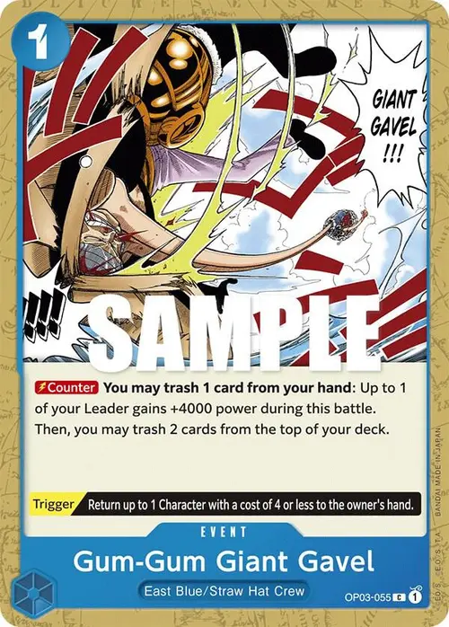 Gum-Gum Giant Gavel card art