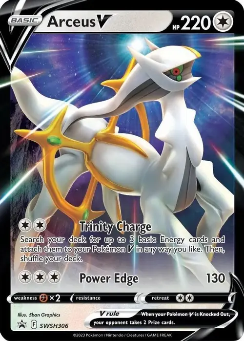 Arceus V - SWSH306 card art