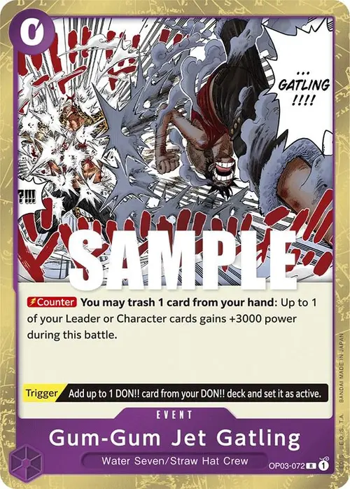 Gum-Gum Jet Gatling card art