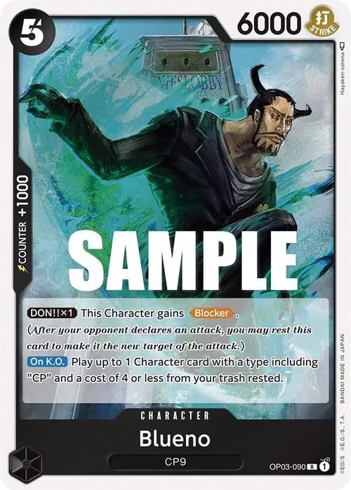 Blueno card art