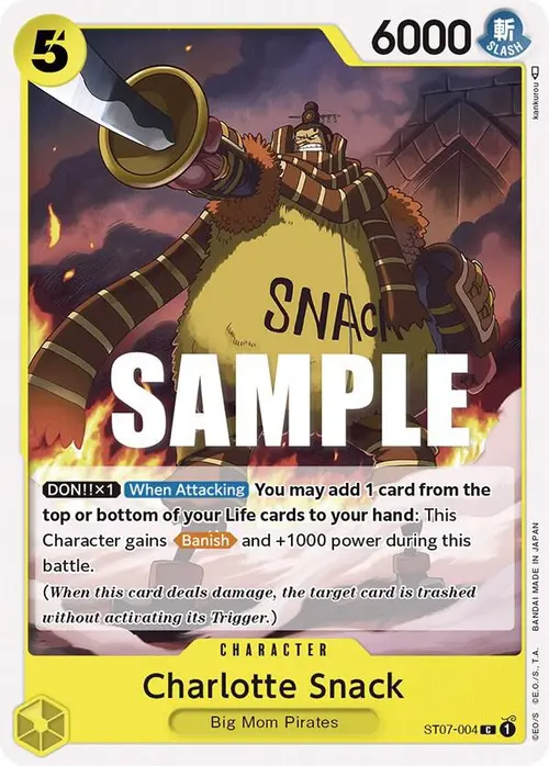 Charlotte Snack card art