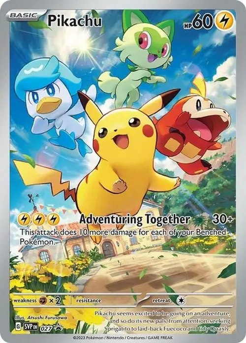 Pikachu - 027 card art