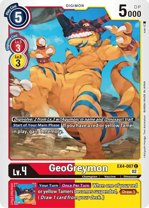 GeoGreymon card art