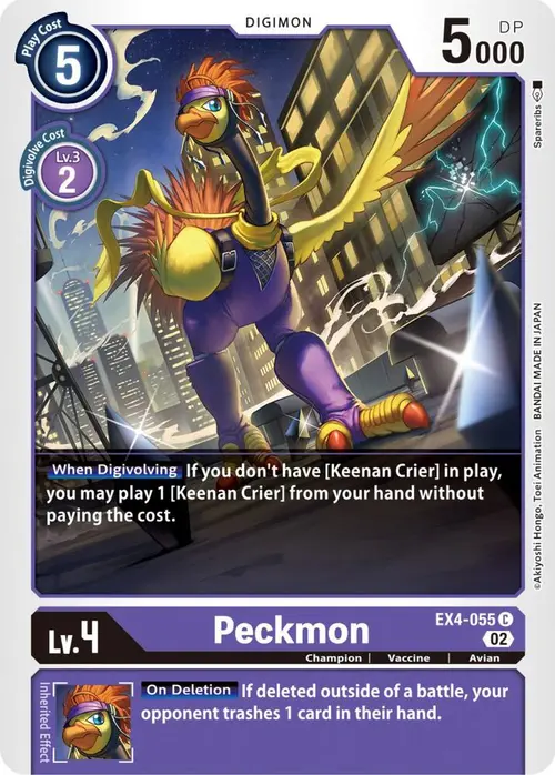 Peckmon card art