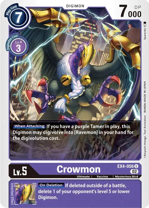 Crowmon card art
