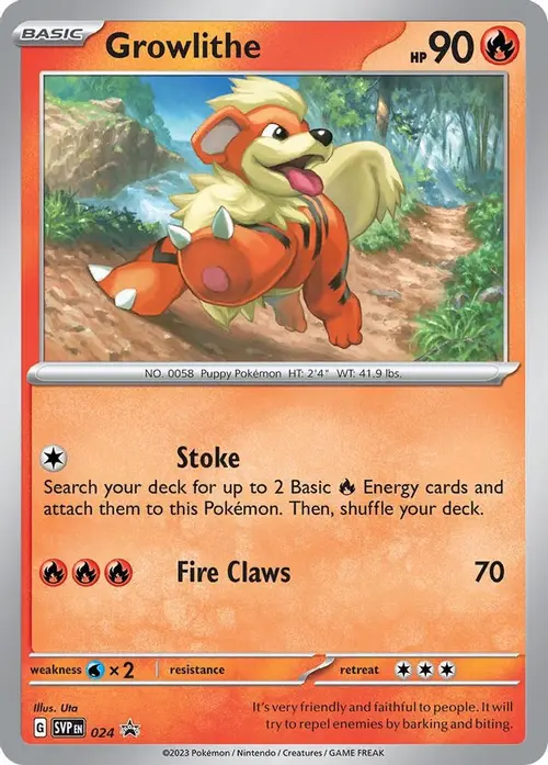 Growlithe - 024 card art