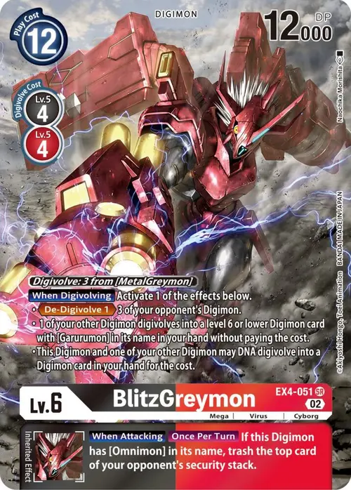 BlitzGreymon (Alternate Art) card art